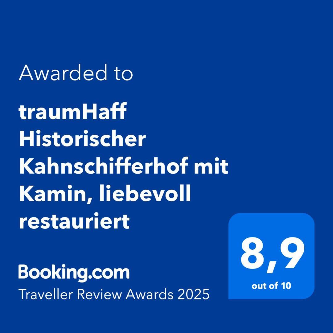 Traumhaff Historischer Kahnschifferhof Mit Kamin, Liebevoll Restauriert Vogelsang-Warsin Exteriér fotografie